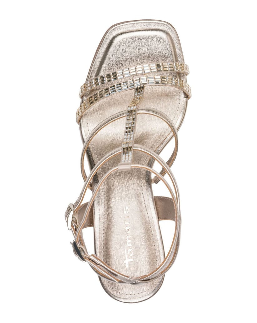 TAMARIS-sandále-zlatá