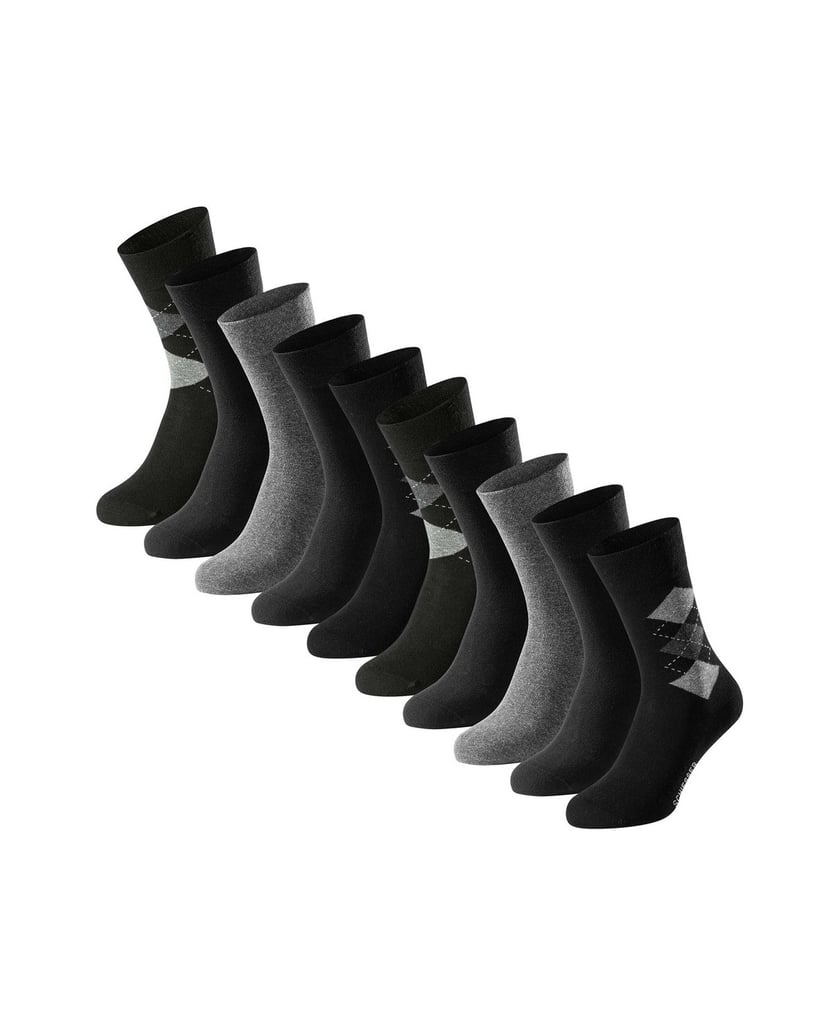 SCHIESSER-Herren-Socken-10er-Pack-Bluebird-10P-schwarz