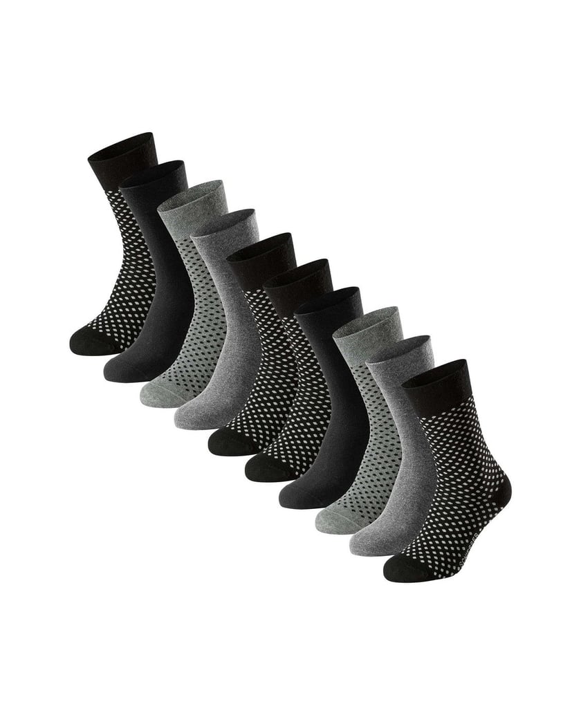 SCHIESSER-Herren-Socken-10er-Pack-Bluebird-10P-schwarz