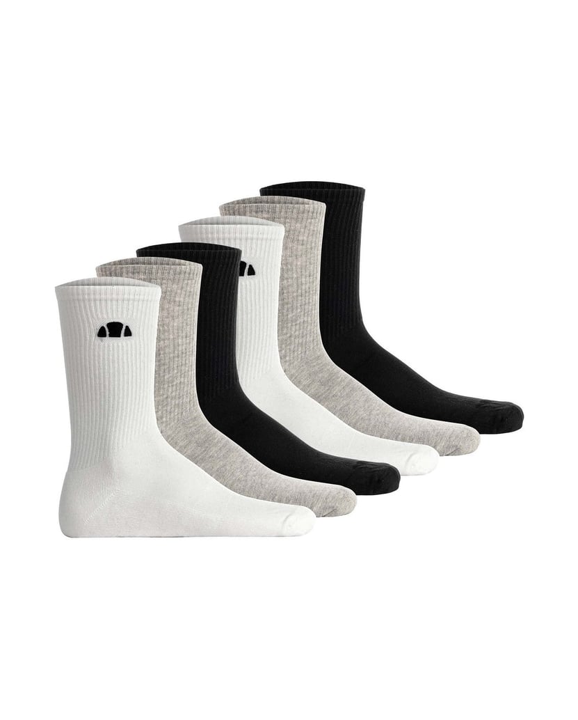 ELLESSE-Unisex-Socken-6er-Pack-ALACRE-Crew-Socks-6P-schwarz
