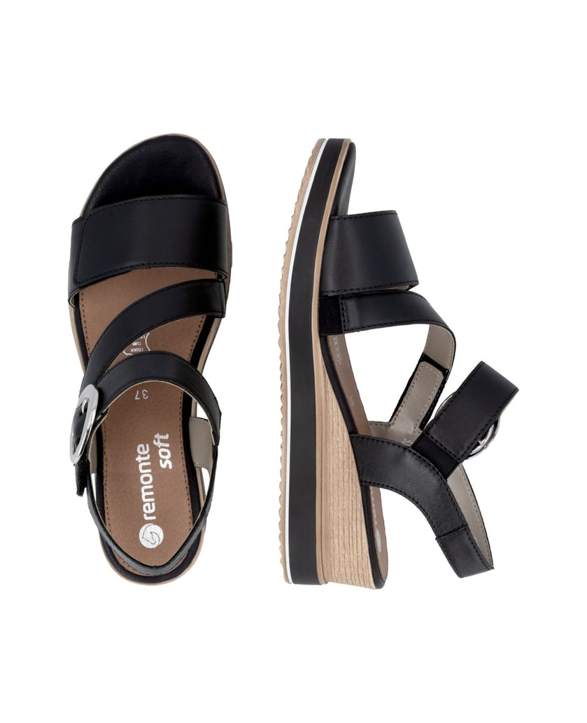 Remonte-Keilsandaletten-D6466-schwarz