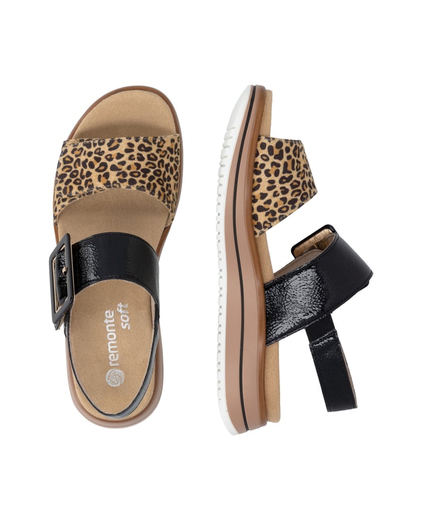 Remonte-Riemchensandalen-D1J53-schwarz
