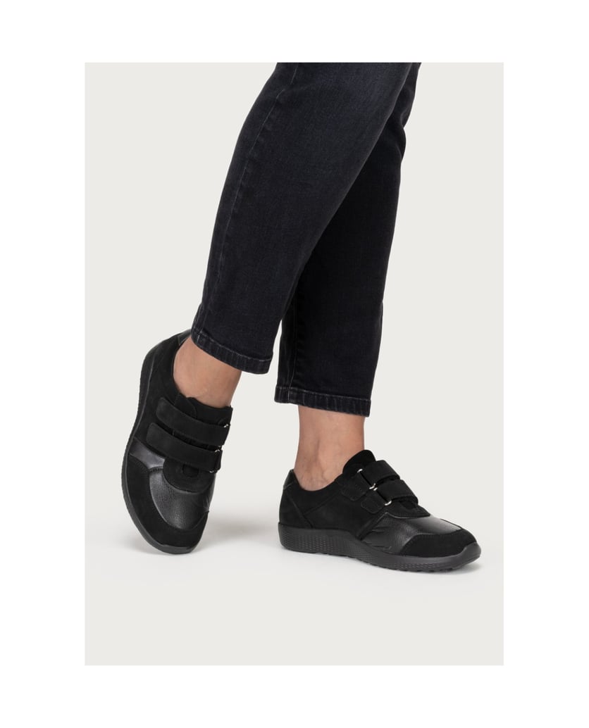 VITAFORM-Echt-Leder-&-vitaform-Stretch-Sneaker-schwarz