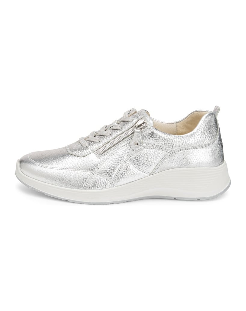 VITAFORM-Hirschleder-Sneaker-silber