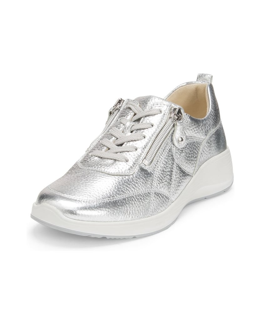 VITAFORM-Hirschleder-Sneaker-silber