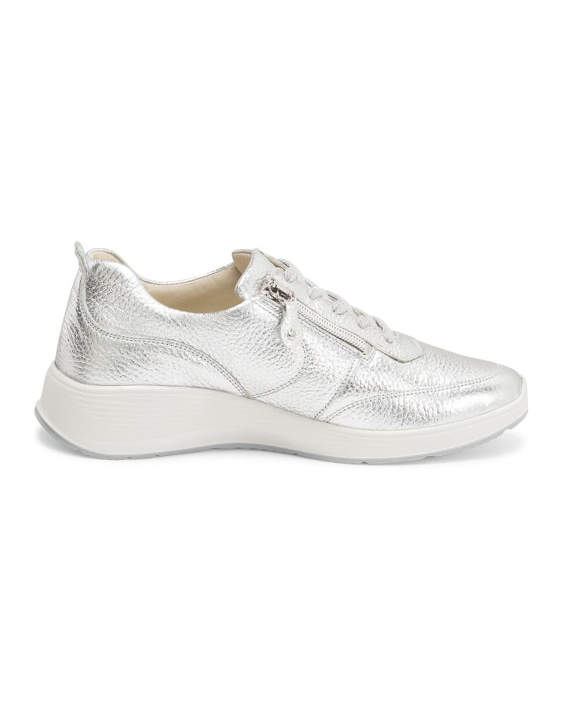 VITAFORM-Hirschleder-Sneaker-silber