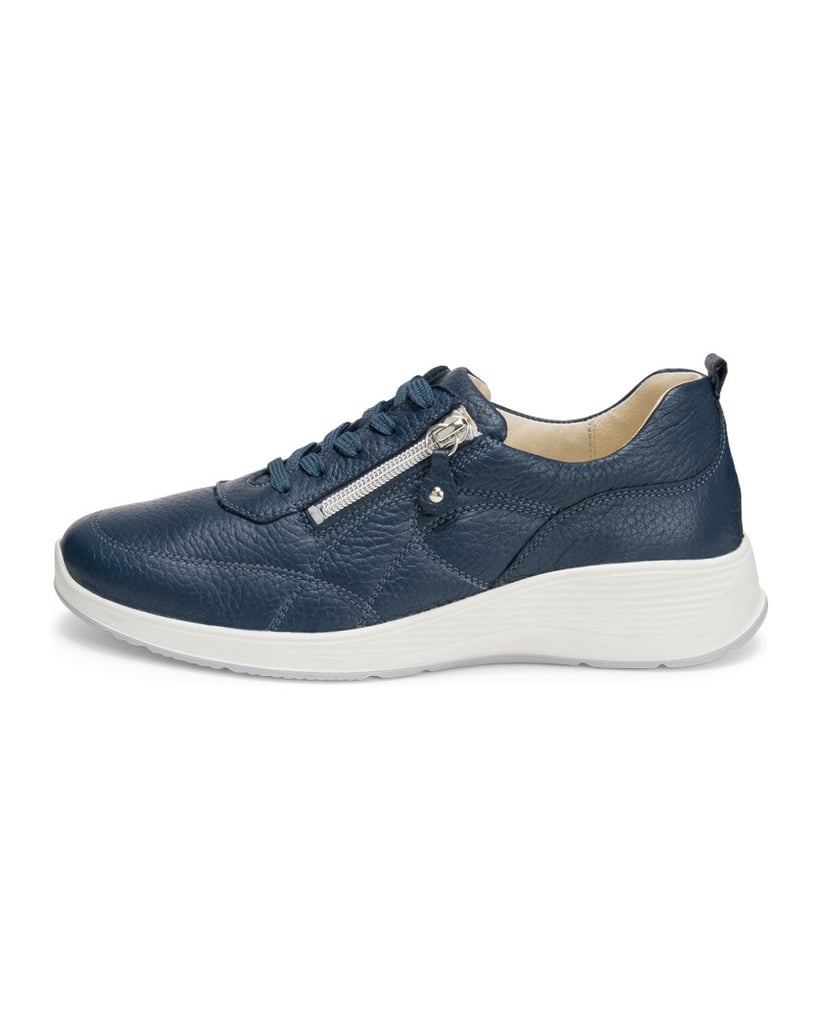 VITAFORM-Hirschleder-Sneaker-silber