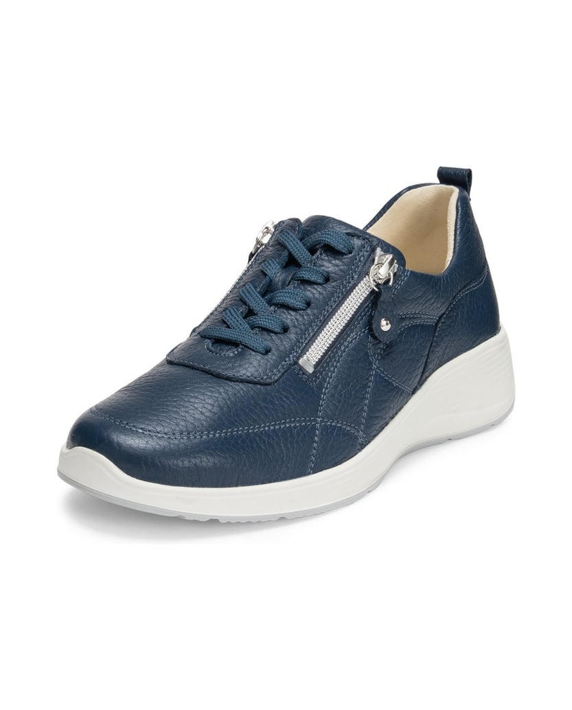 VITAFORM-Hirschleder-Sneaker-silber