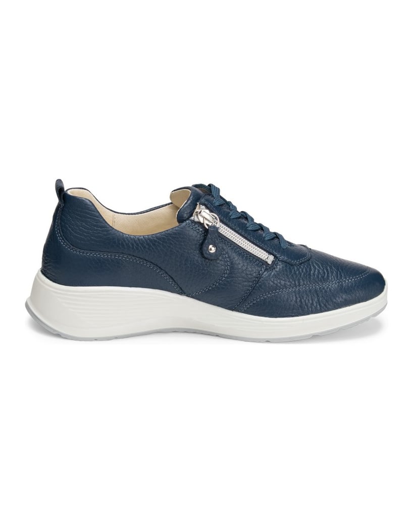 VITAFORM-Hirschleder-Sneaker-silber