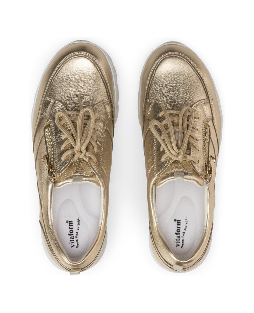 VITAFORM-Hirschleder-Sneaker-gold