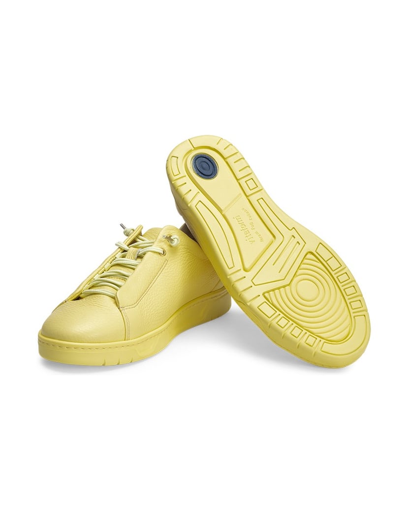 VITAFORM-Hirschleder-Sneaker-hellgelb