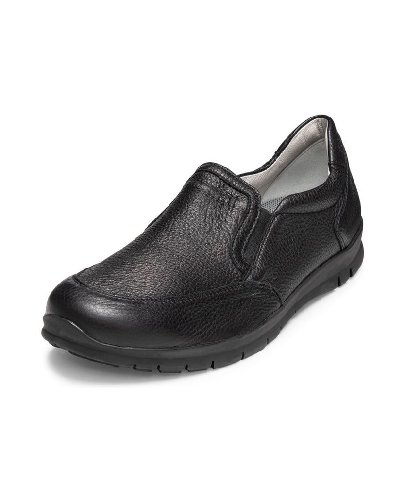 VITAFORM-Hirschleder-Slipper-schwarz