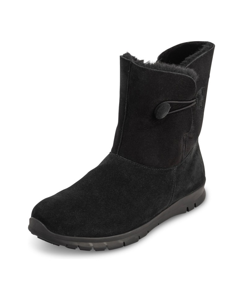 VITAFORM-Veloursleder-Stiefeletten-schwarz