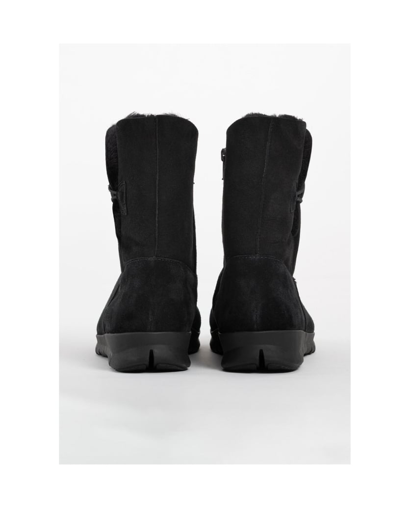VITAFORM-Veloursleder-Stiefeletten-schwarz