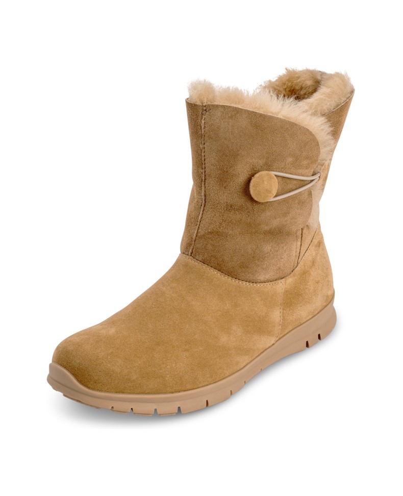 VITAFORM-Veloursleder-Stiefeletten-schwarz