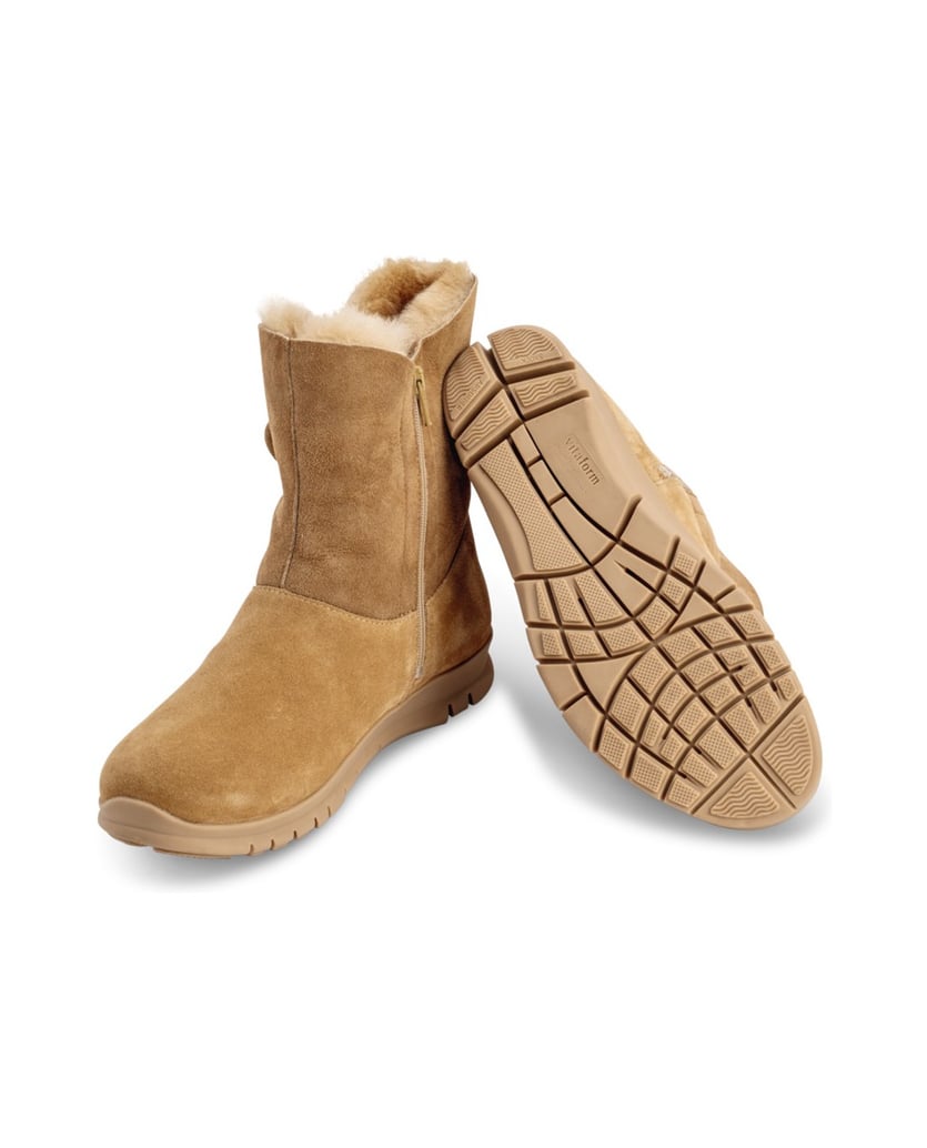 VITAFORM-Veloursleder-Stiefeletten-schwarz