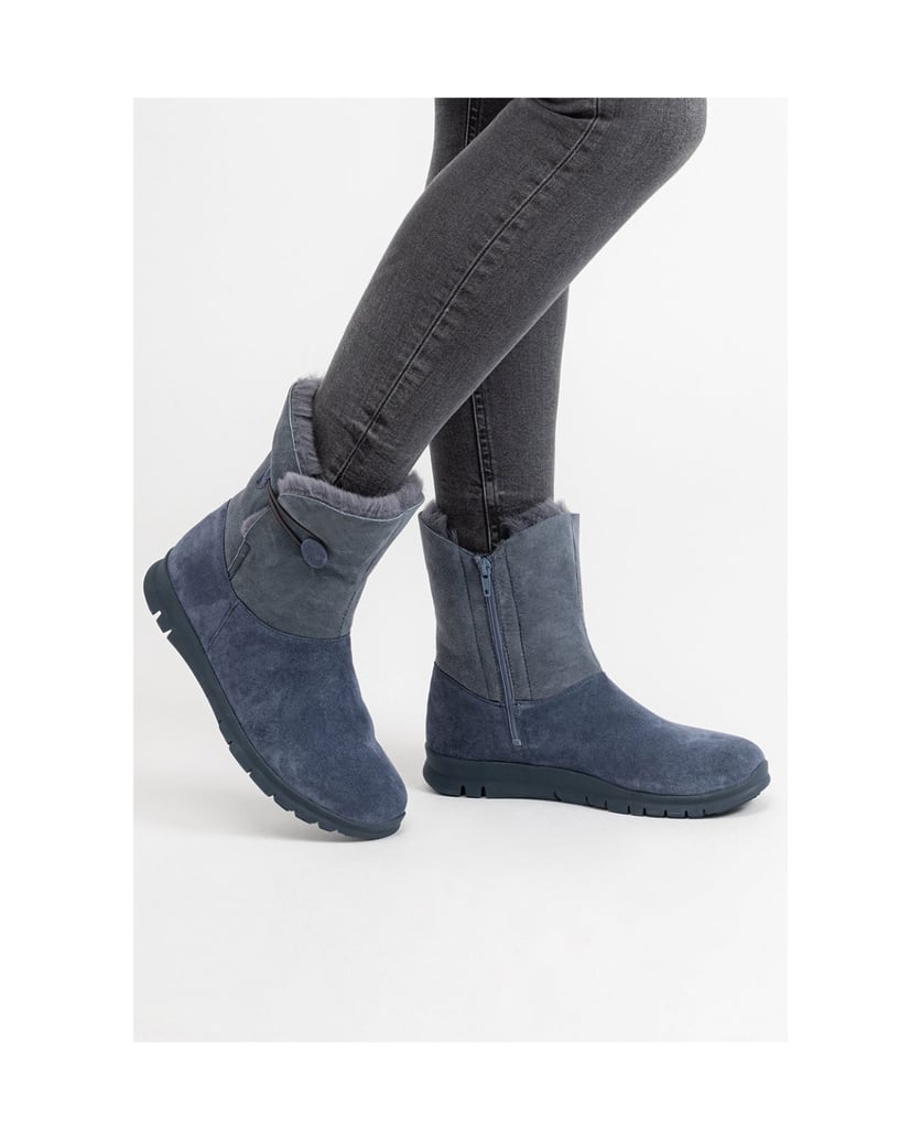 VITAFORM-Veloursleder-Stiefeletten-schwarz