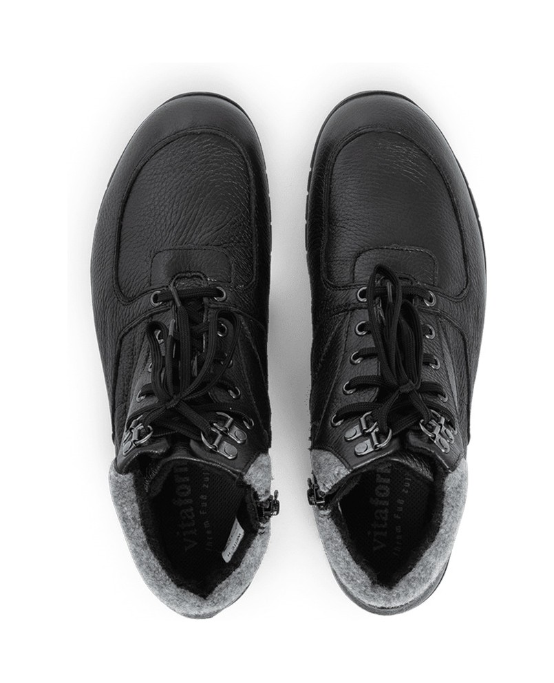 VITAFORM-Hirschleder-Stiefeletten-schwarz
