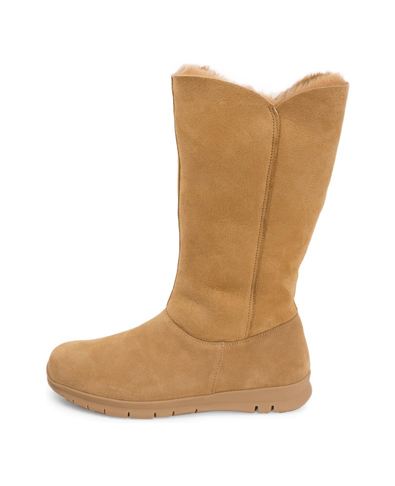 VITAFORM-Veloursleder-&-Doubleface-Stiefel-camel-
