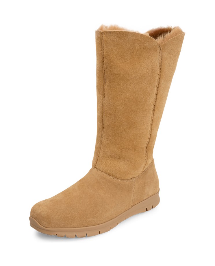 VITAFORM-Veloursleder-&-Doubleface-Stiefel-camel-