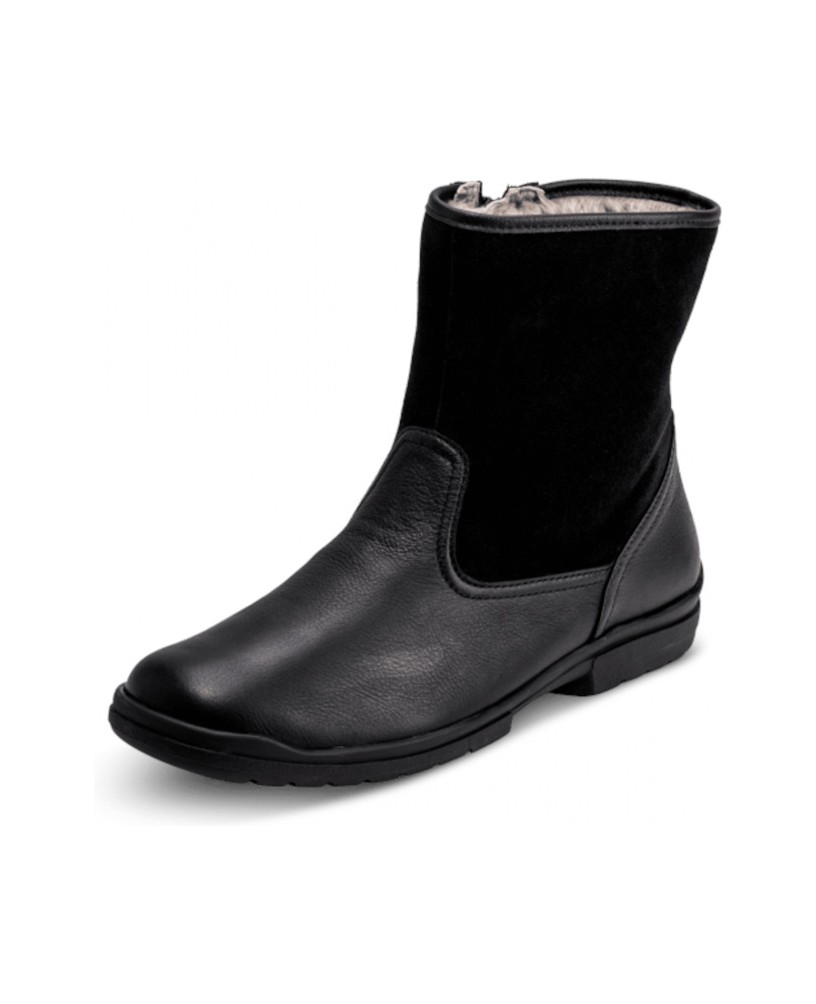 VITAFORM-Softnappaleder-Stiefeletten-schwarz