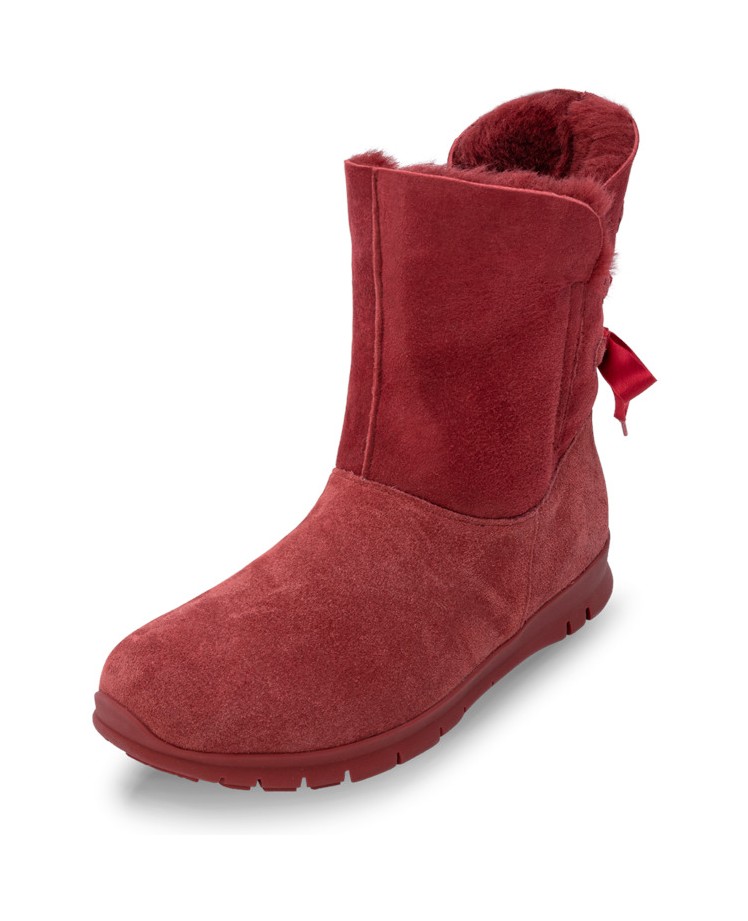 VITAFORM-Veloursleder-&-Doubleface-Stiefeletten-bordeaux