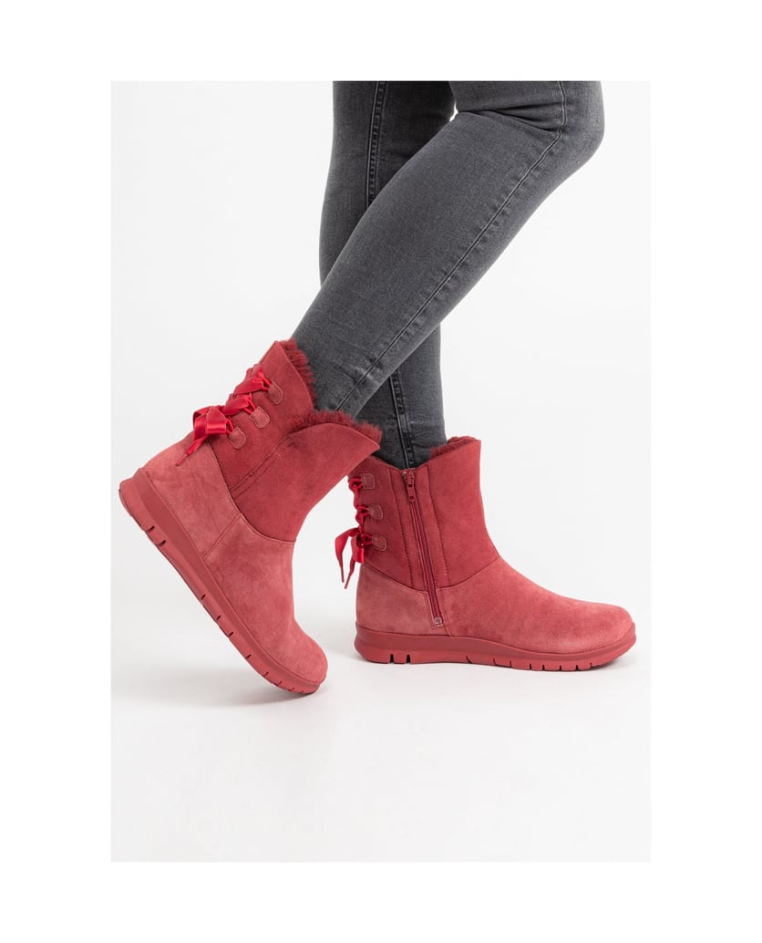 VITAFORM-Veloursleder-&-Doubleface-Stiefeletten-bordeaux
