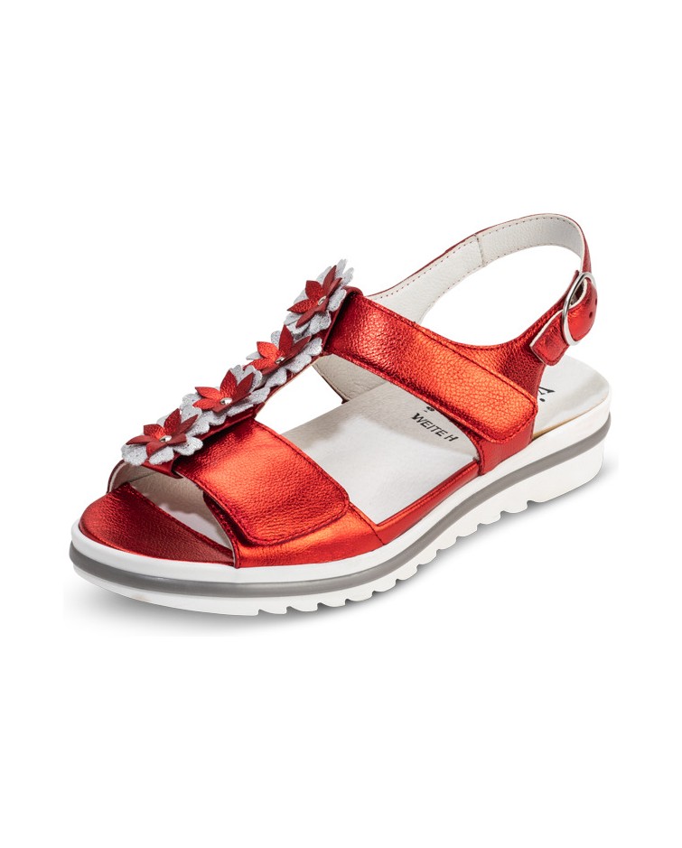 VITAFORM-Softnappaleder-Sandalen-rot
