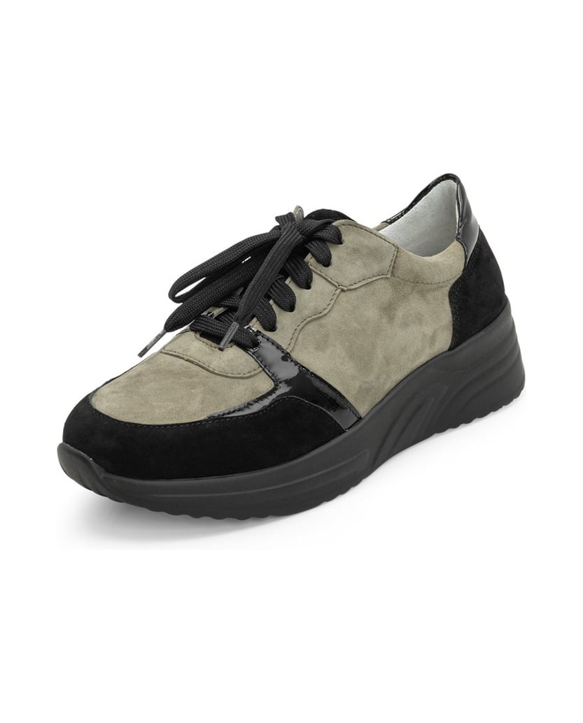 VITAFORM-Samtziegenleder-Sneaker-grün