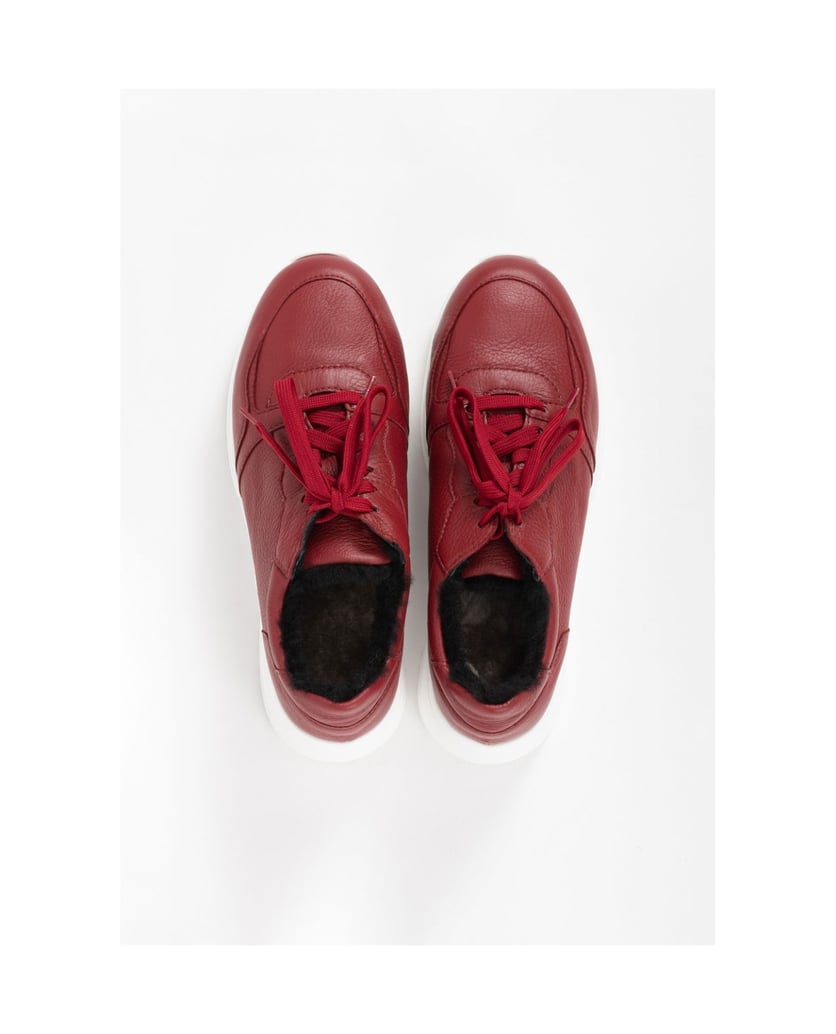 VITAFORM-Hirschleder-Sneaker-rot