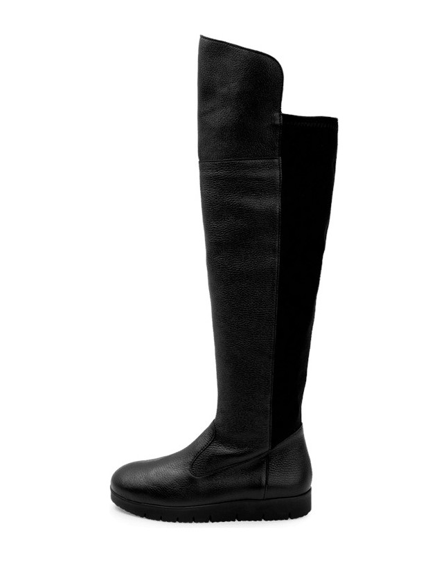 VITAFORM-Hirschleder-Stiefel-schwarz