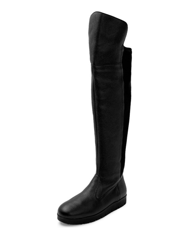 VITAFORM-Hirschleder-Stiefel-schwarz