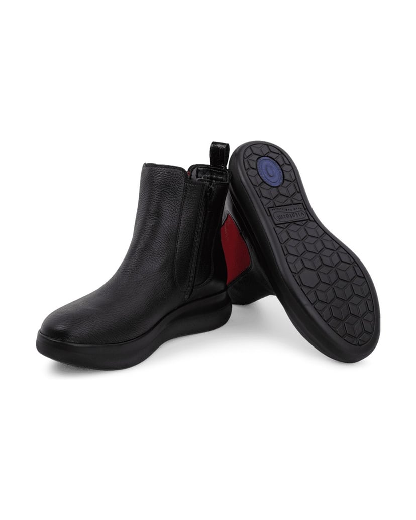 VITAFORM-Hirschleder-Stiefeletten-schwarz