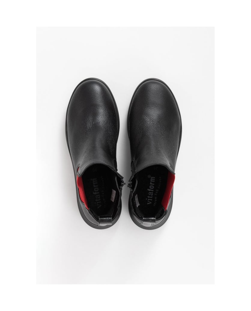 VITAFORM-Hirschleder-Stiefeletten-schwarz