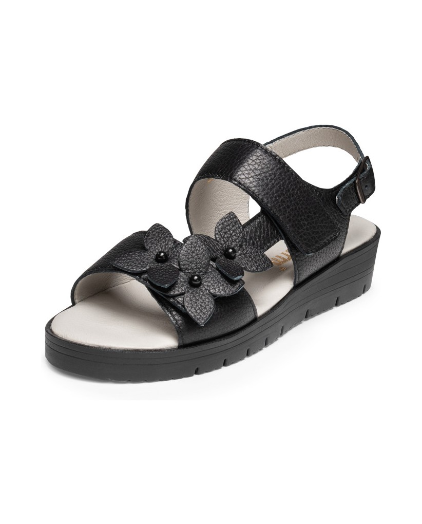 VITAFORM-Hirschleder-Sandalen-schwarz