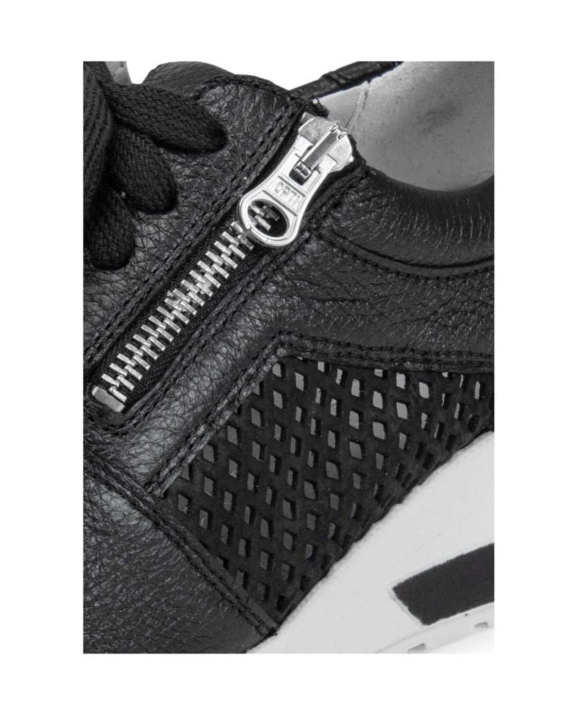 VITAFORM-Hirschleder-Sneaker-schwarz