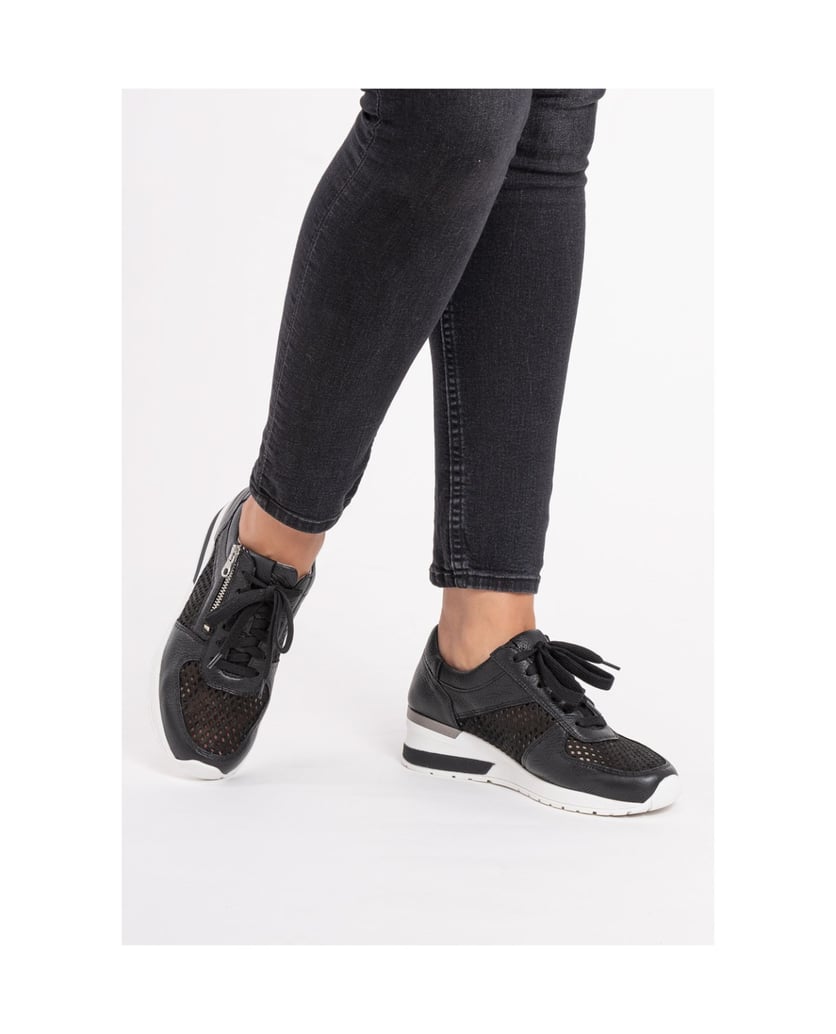 VITAFORM-Hirschleder-Sneaker-schwarz