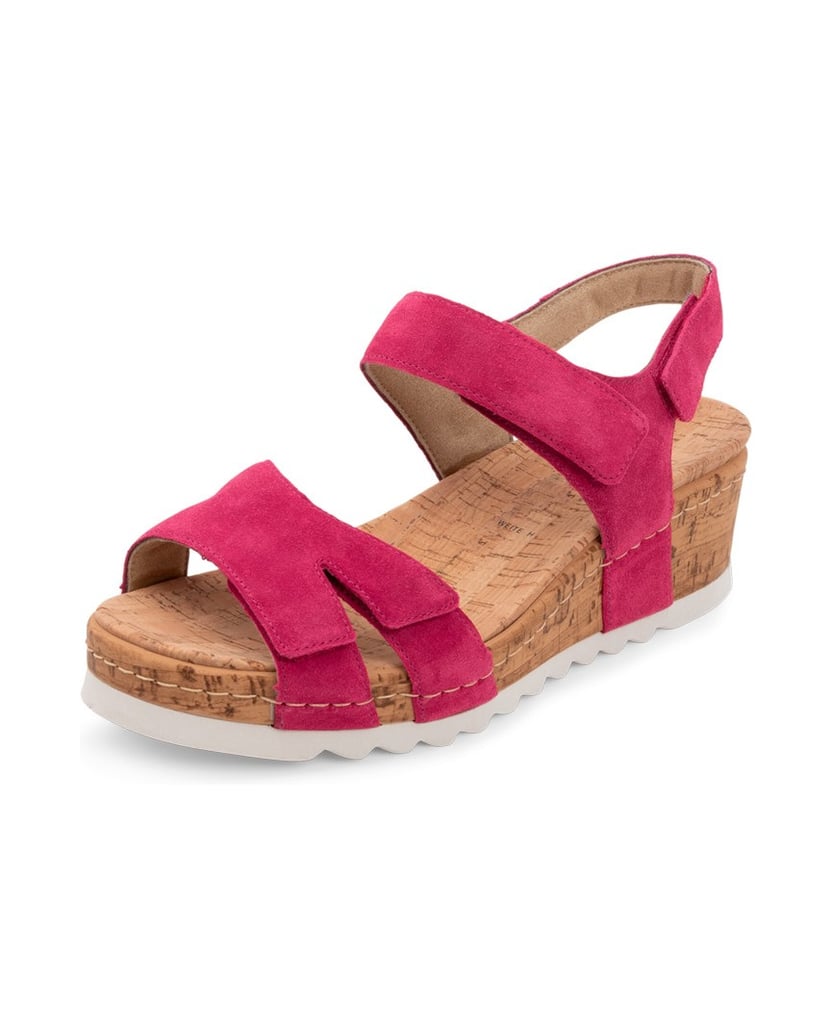 VITAFORM-Veloursleder-Sandaletten-fuchsia