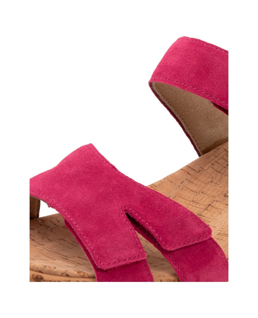 VITAFORM-Veloursleder-Sandaletten-fuchsia