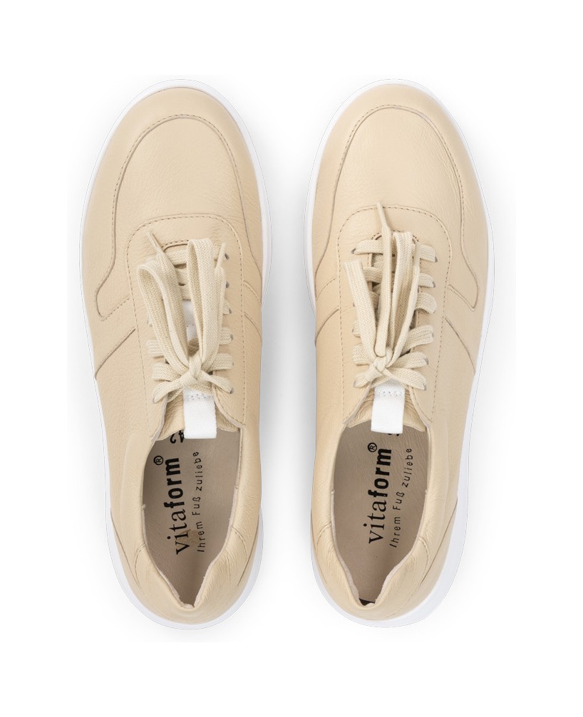 VITAFORM-Hirschleder-Sneaker-beige