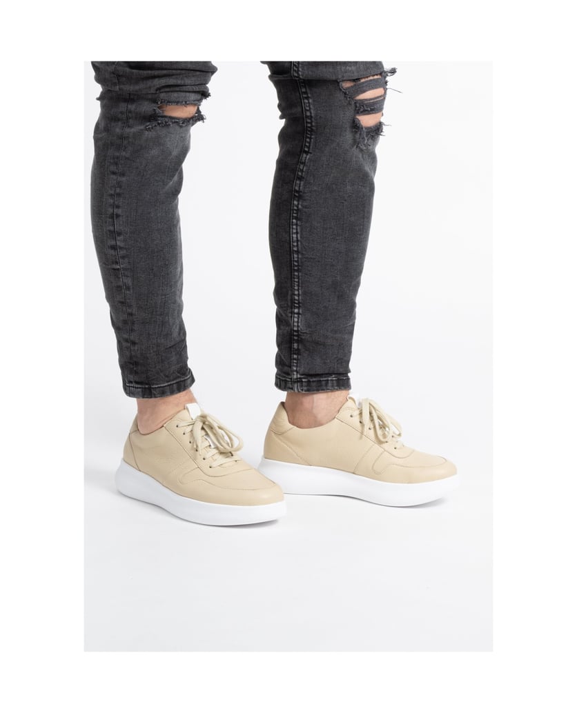 VITAFORM-Hirschleder-Sneaker-beige