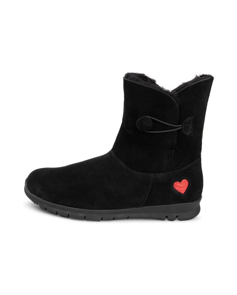 VITAFORM-Veloursleder-&-Doubleface-Stiefeletten-schwarz