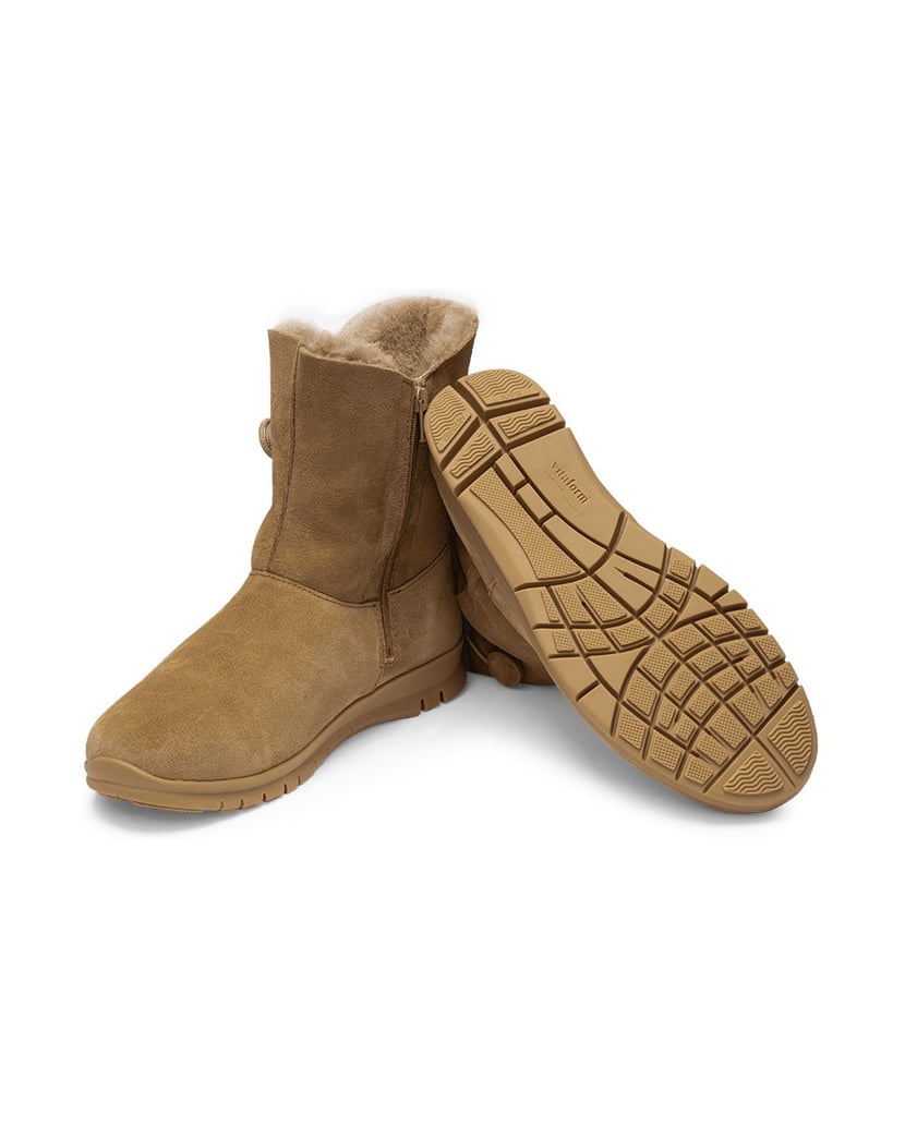 VITAFORM-Veloursleder-&-Doubleface-Stiefeletten-schwarz