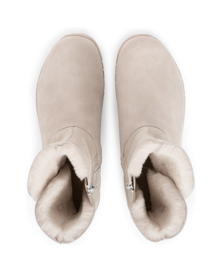 VITAFORM-Veloursleder-&-Doubleface-Stiefeletten-schwarz