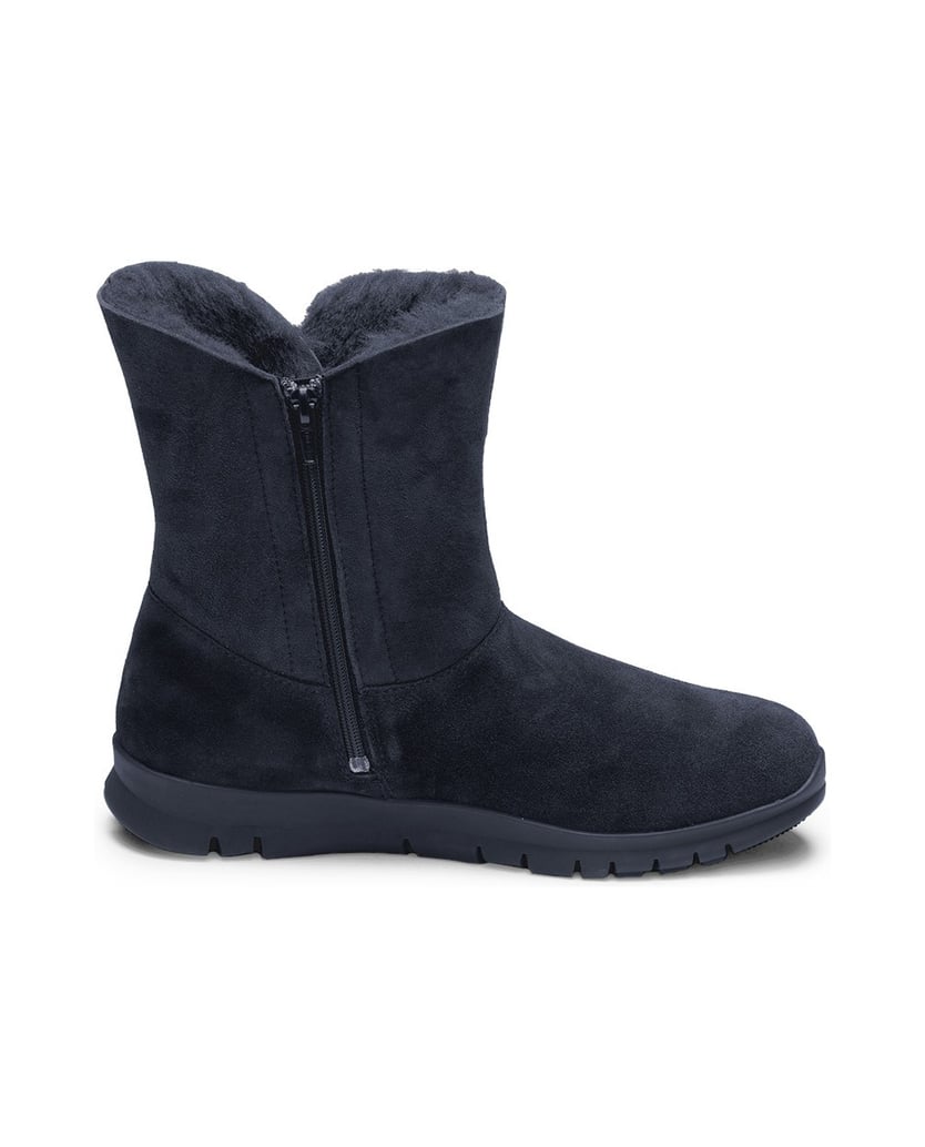 VITAFORM-Veloursleder-&-Doubleface-Stiefeletten-schwarz