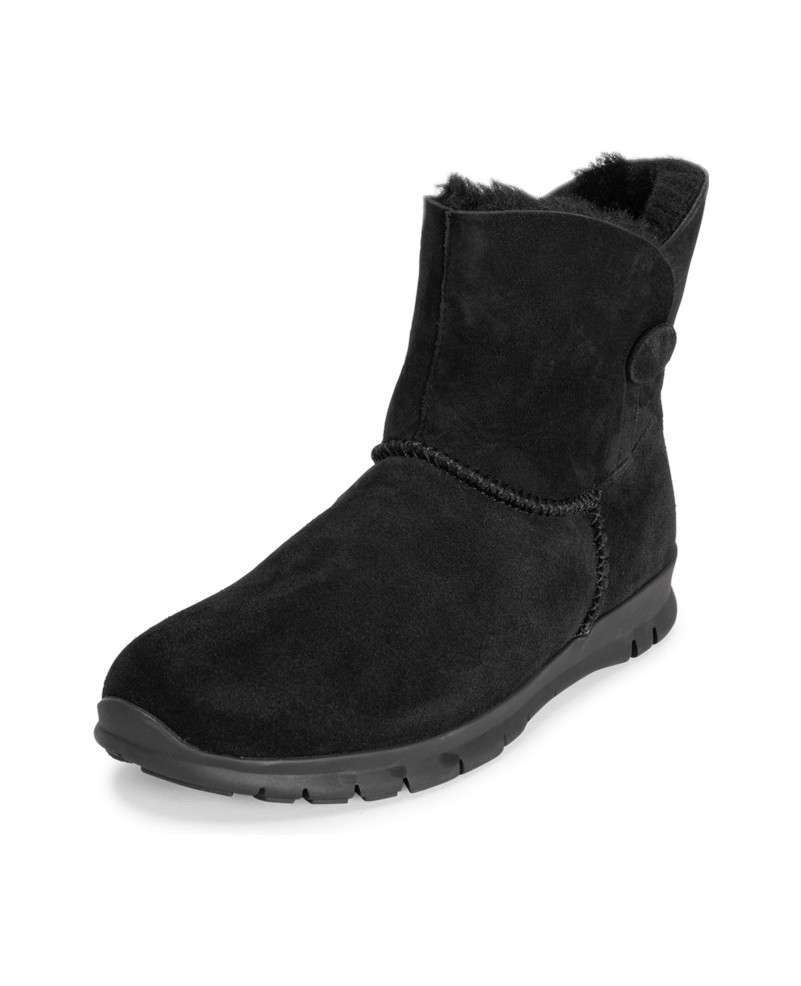 VITAFORM-Veloursleder-&-Doubleface-Stiefeletten-schwarz