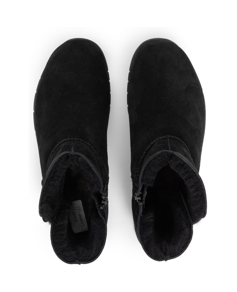 VITAFORM-Veloursleder-&-Doubleface-Stiefeletten-schwarz