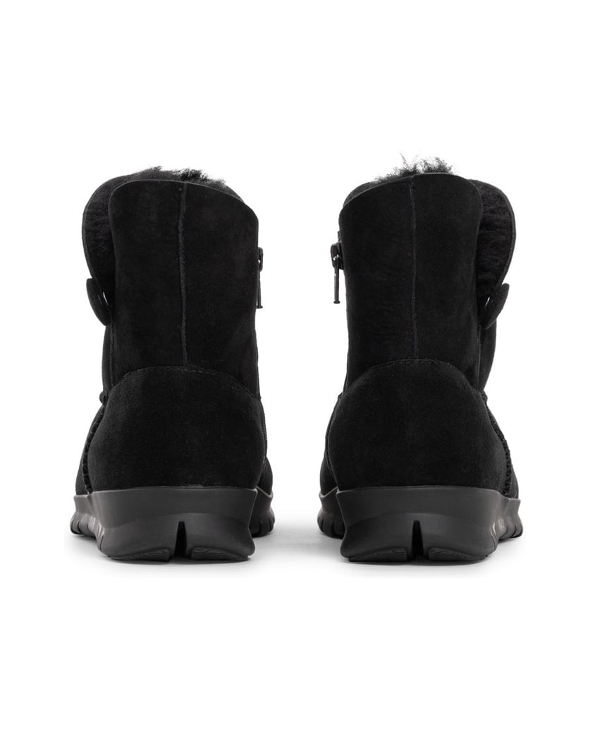 VITAFORM-Veloursleder-&-Doubleface-Stiefeletten-schwarz
