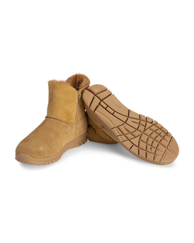 VITAFORM-Veloursleder-&-Doubleface-Stiefeletten-schwarz