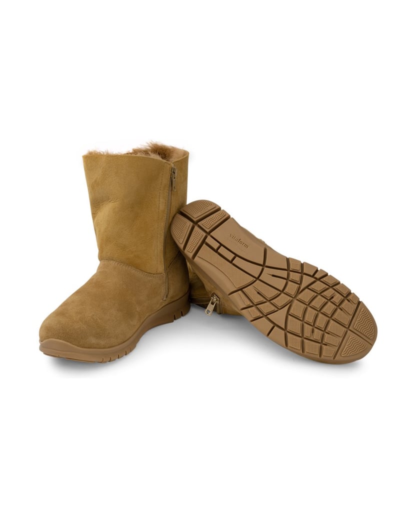 VITAFORM-Veloursleder-&-Doubleface-Stiefeletten-camel-